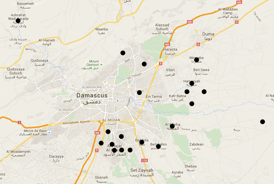 IS in Damascus Region